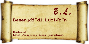 Besenyődi Lucián névjegykártya